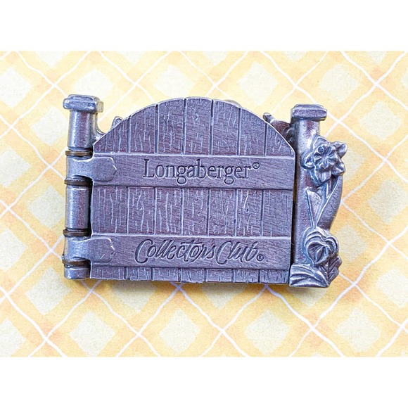 Longaberger® Collectors Club Tulip / Hinged Garden Gate Brooch / Pin - Picture 2 of 6